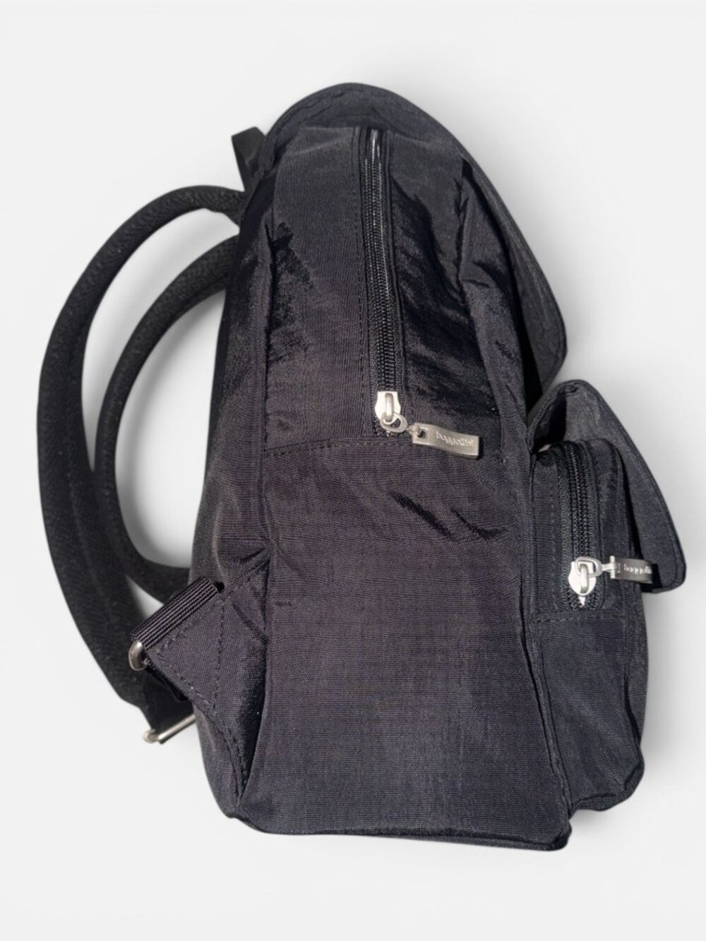 Baggallini Mission Backpack Black Water-Resistant Nylon Travel Bag Tablet Sleeve - Picture 7 of 12